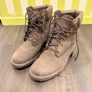 Timberland Dark Brown Lace-Up Boots